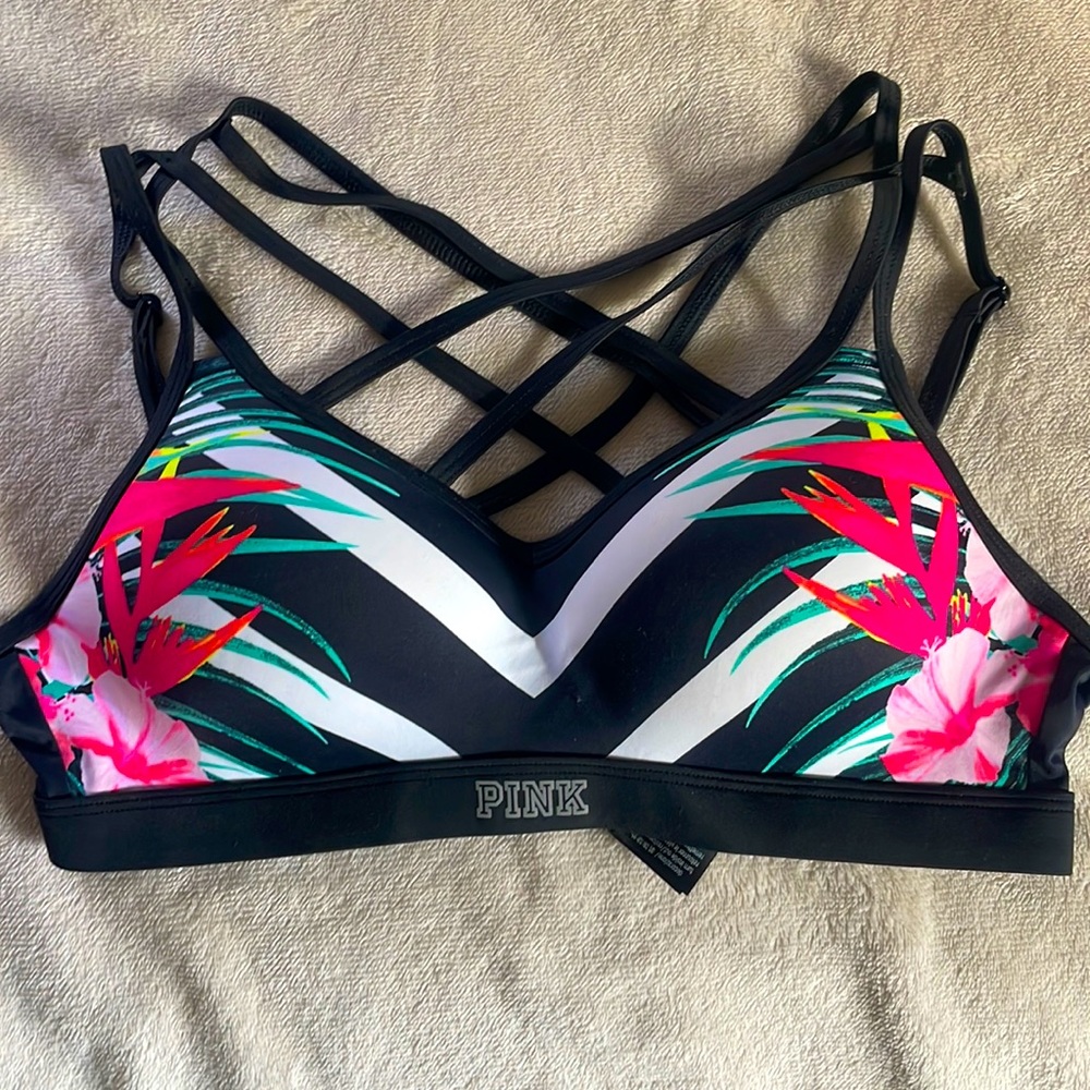 Pink push up bra